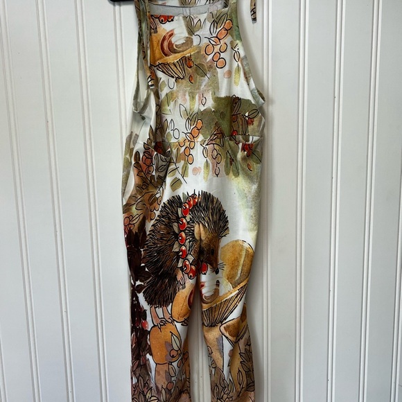 Floral Print Jumpsuit - Picture 1 of 8